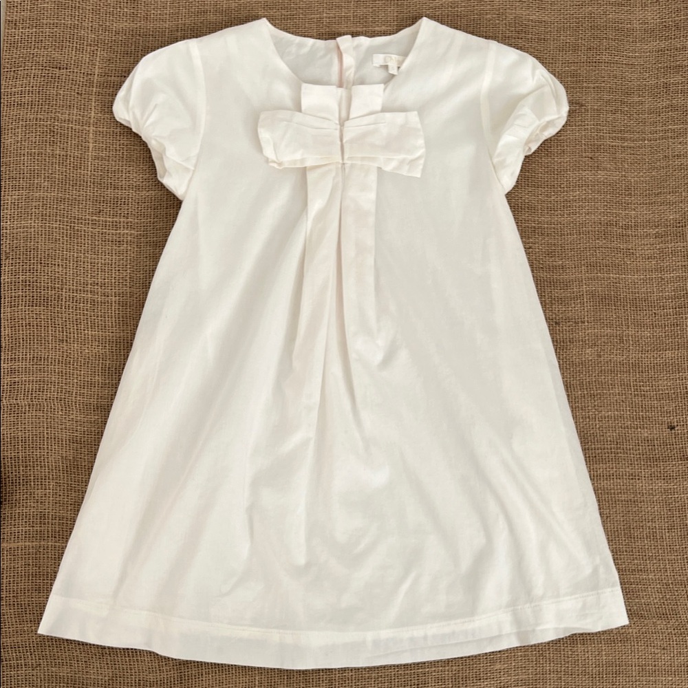 Chloe White Dress with Bow Detail
